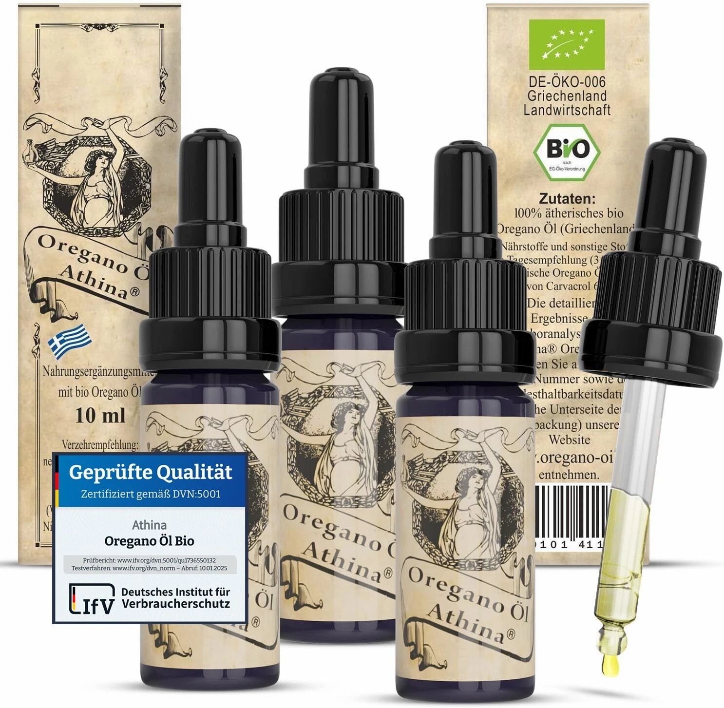 Athina® Oregano Öl Bio Tropfen 30 ml