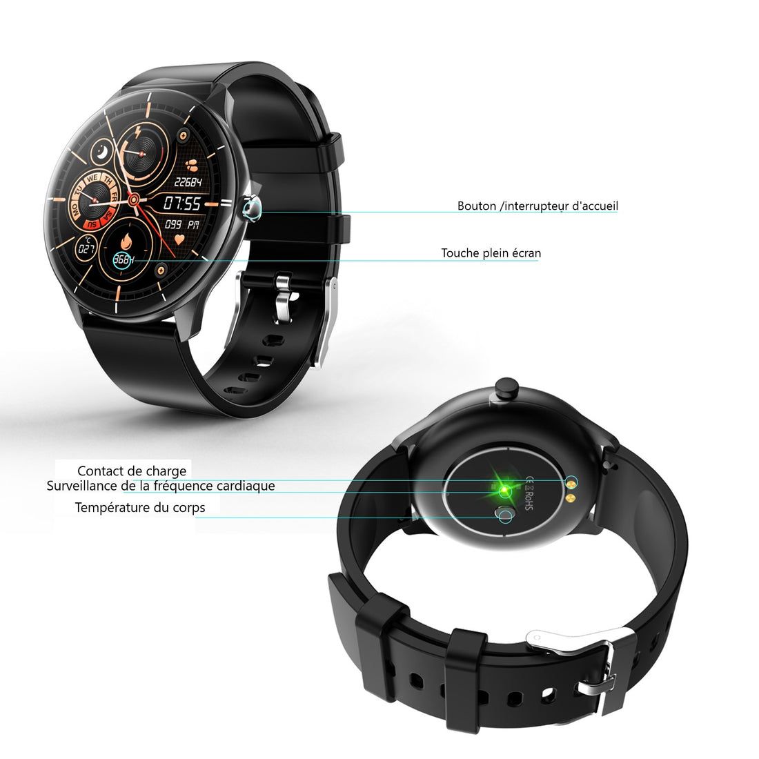 Platyne Multifunktionale Smartwatch
