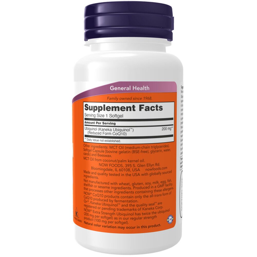 Now Foods, Ubiquinol, 200mg