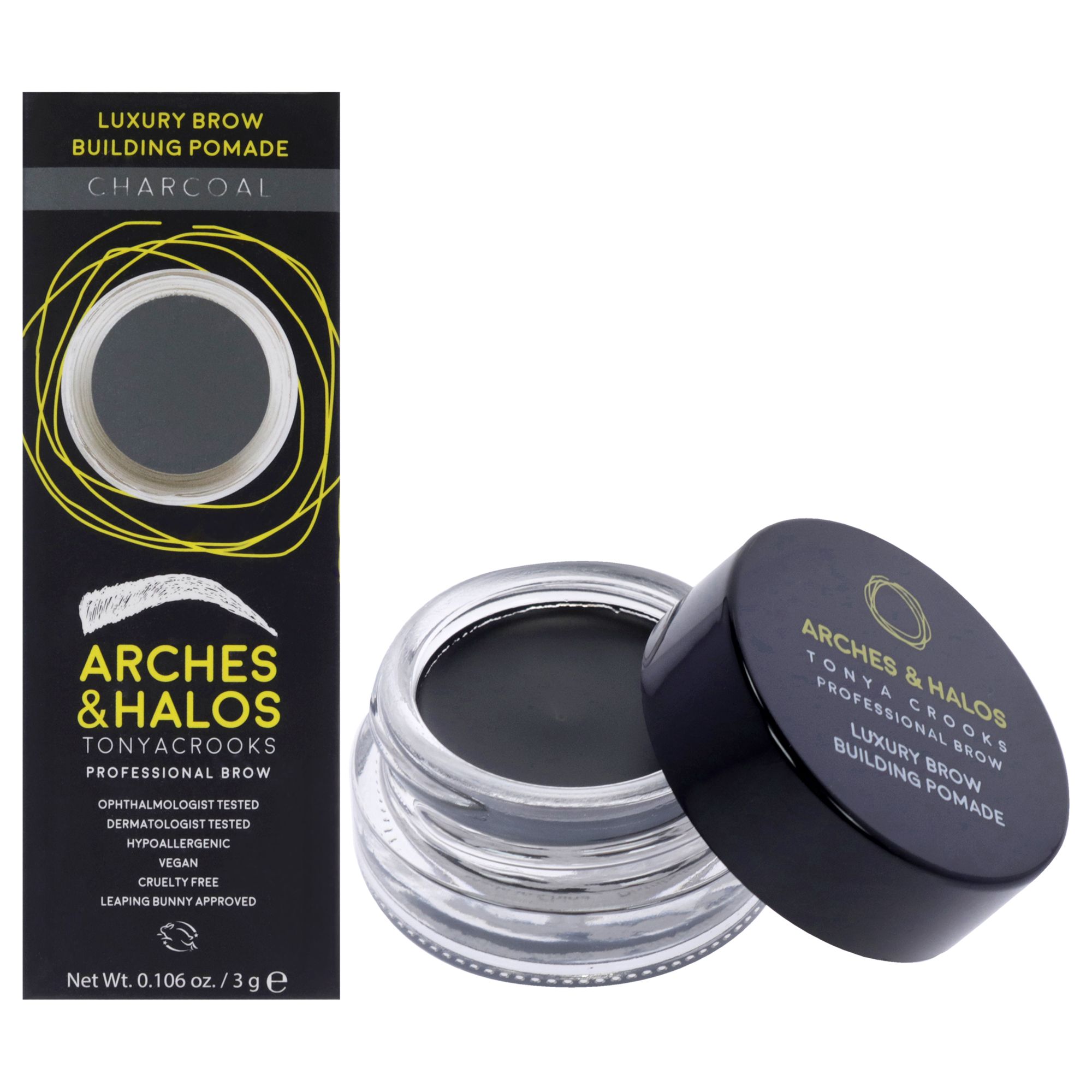 Luxury Brow Pomade Charcoal by Arches and Halos