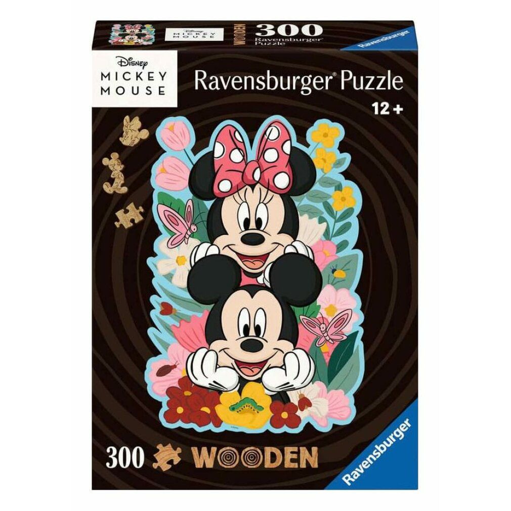 Disney wooden Holz-Puzzle Mickey & Minnie (300 Teile)