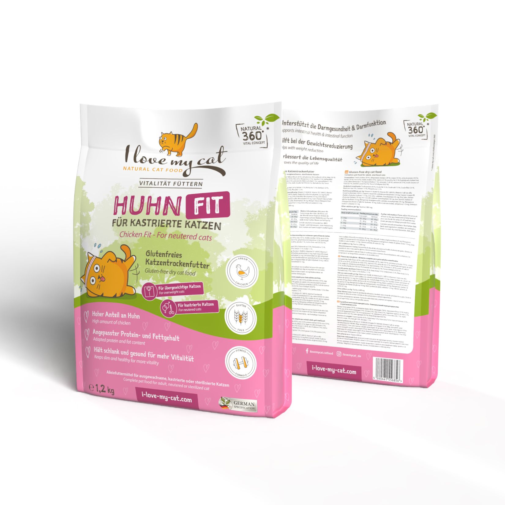I love my cat Trockenfutter mit Huhn für Katzen
