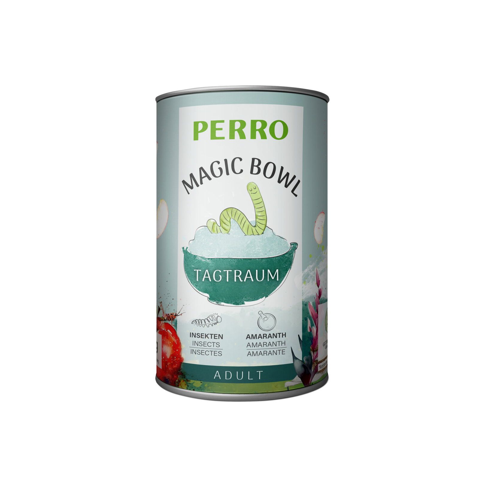Perro Magic Bowl Tagtraum Insekten - Amaranth & Apfel Adult Nassfutter für Hunde 400 g Futter