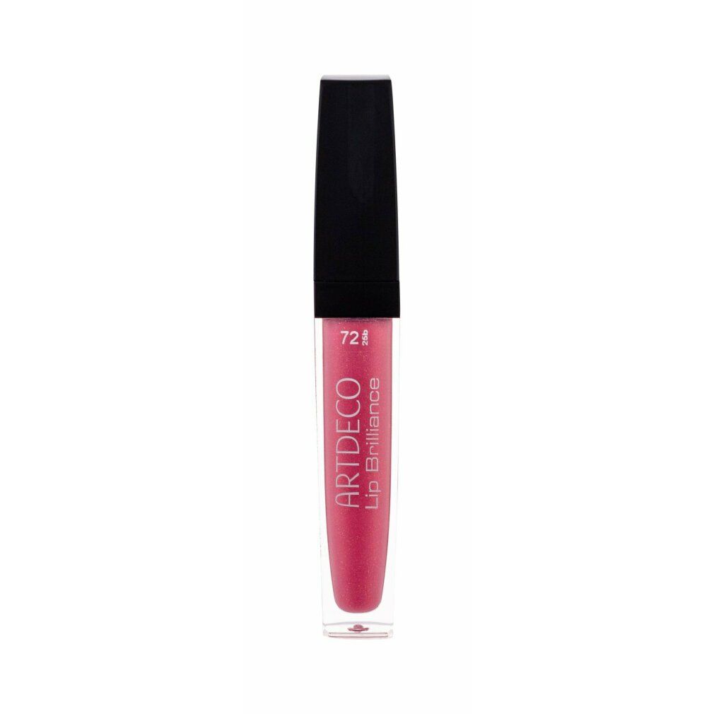 Artdeco Lip Brilliance Lip Gloss in Rosa mit schwarzem Deckel.