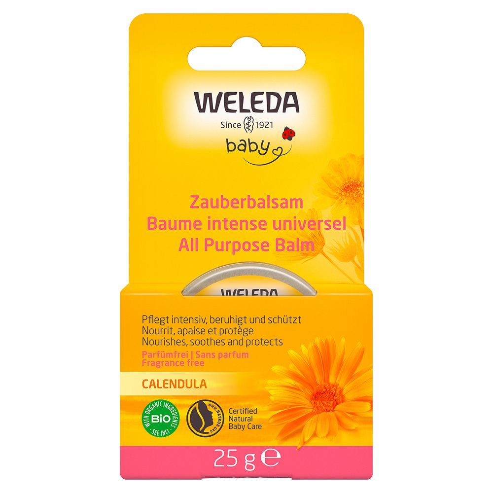Weleda Baby Calendula Zauberbalsam - pflegt intensiv trockene Hautstellen & schützt, parfümfrei