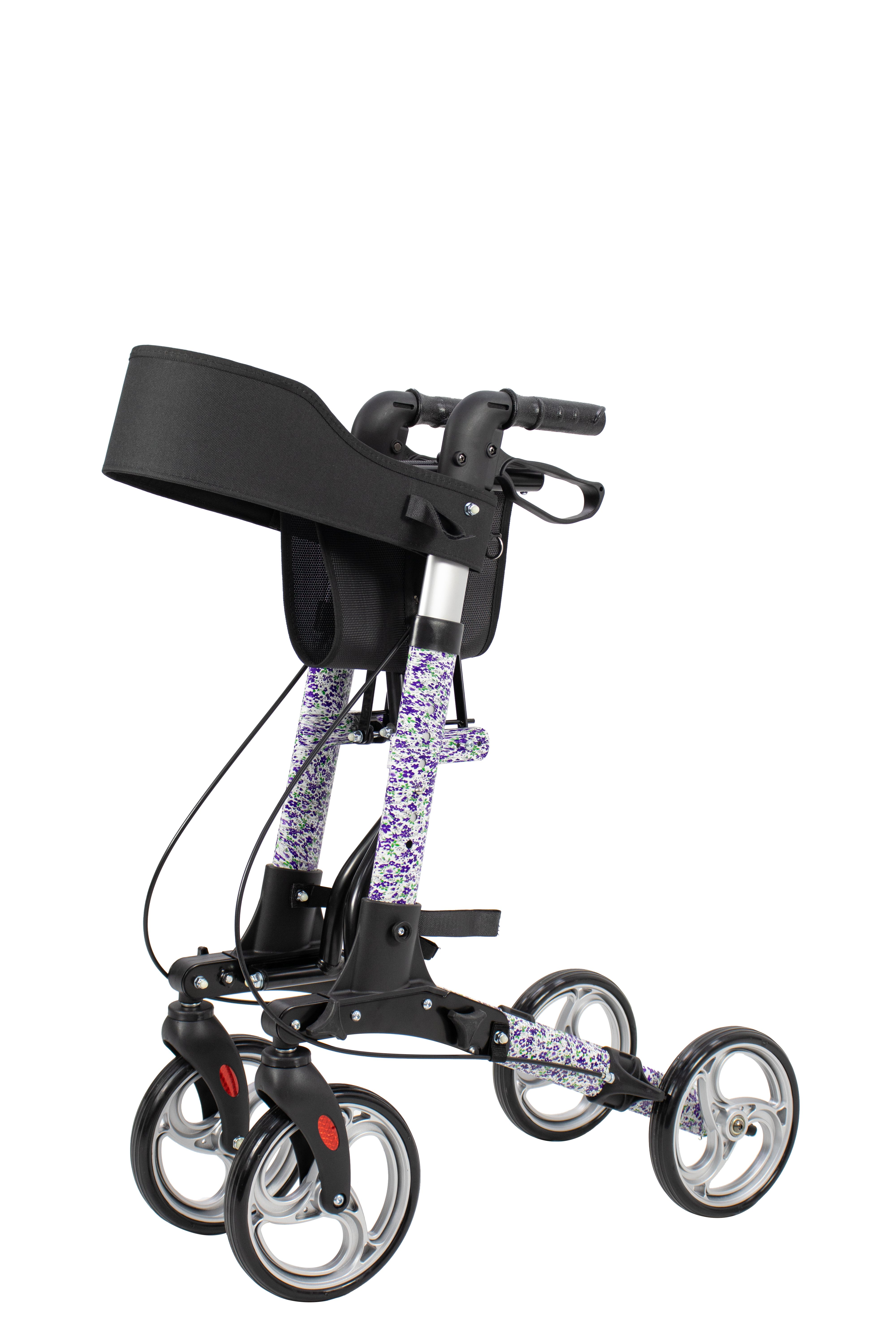 Rollator Leichtgewicht 3-fach faltbar Set mit Gehstock