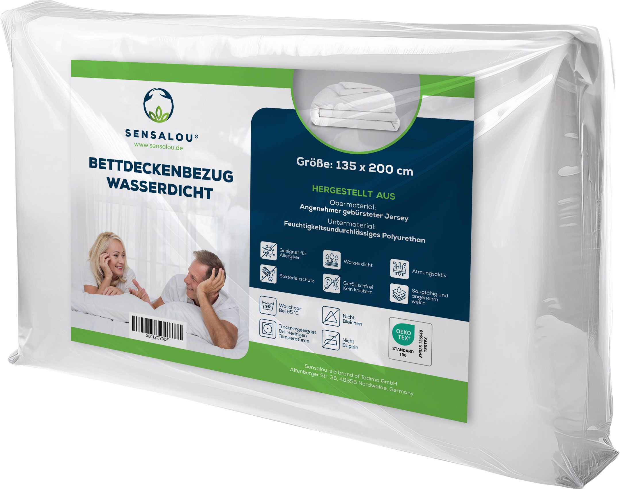 Sensalou Bettdecken Bezug wasserdicht