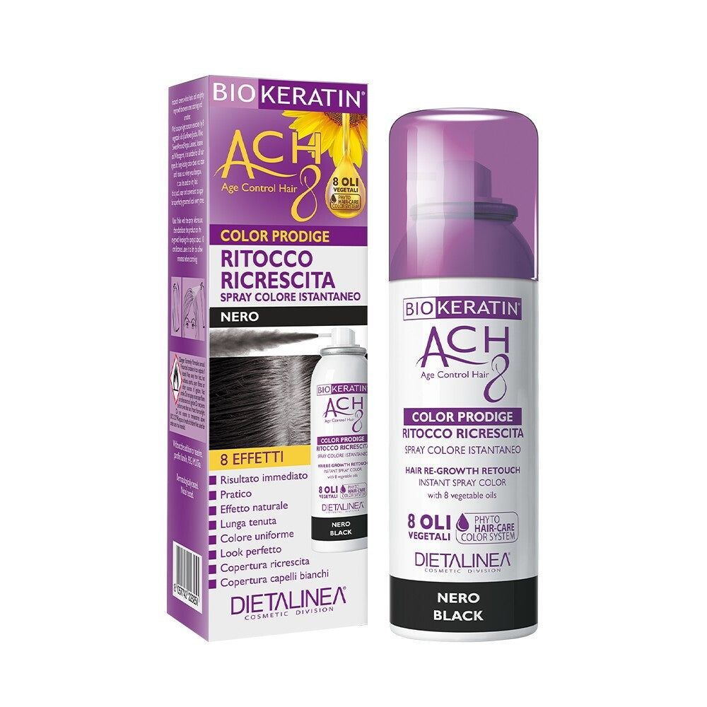 Biokeratin Ritocco Ricrescita Spray Nero