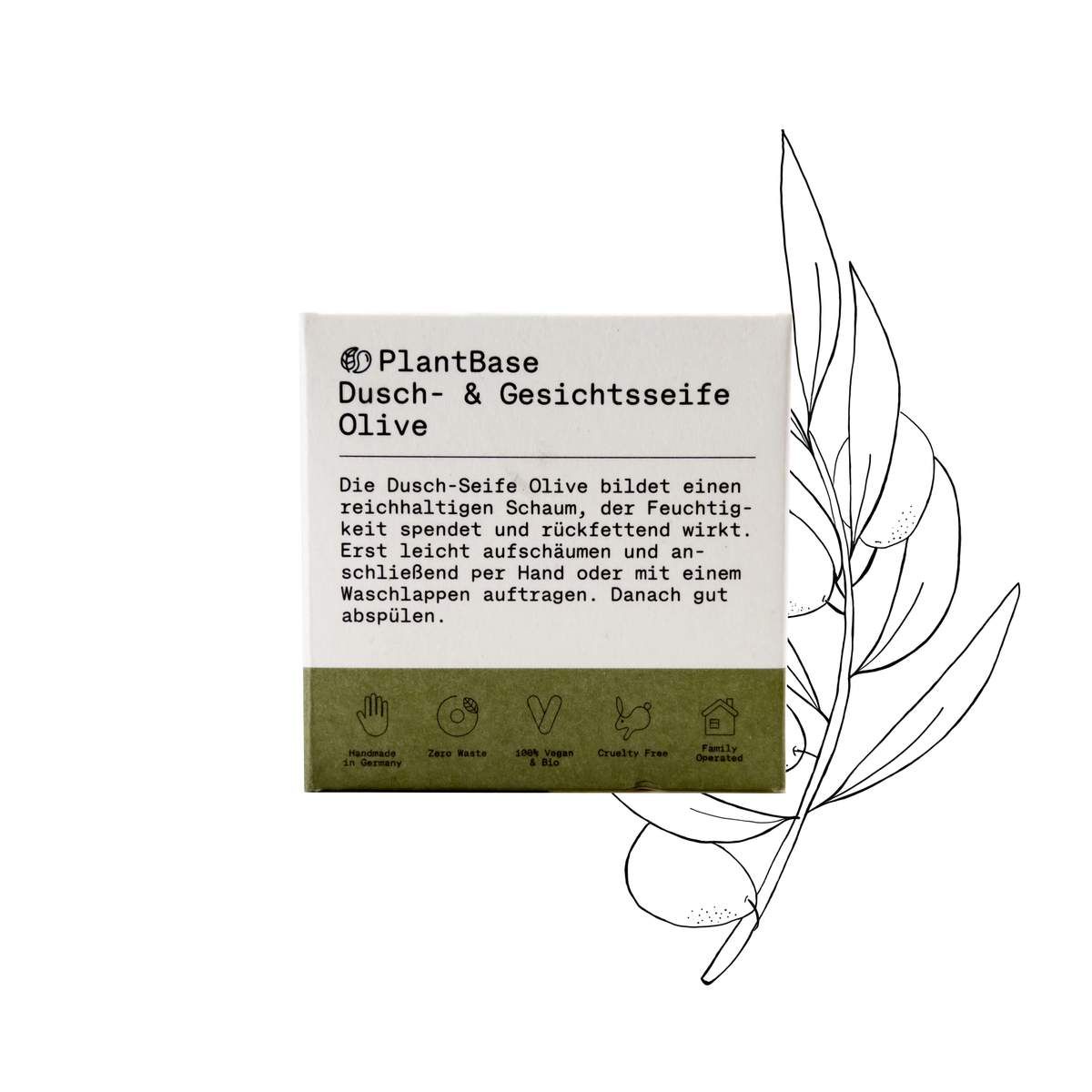 PlantBase Dusch- & Gesichtsseife Olive