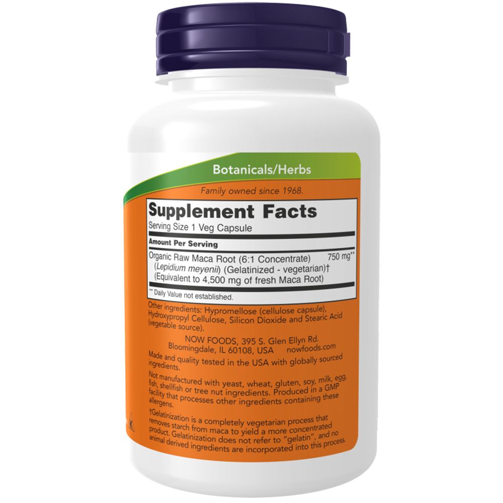 Now Foods, MACA Raw, 750mg