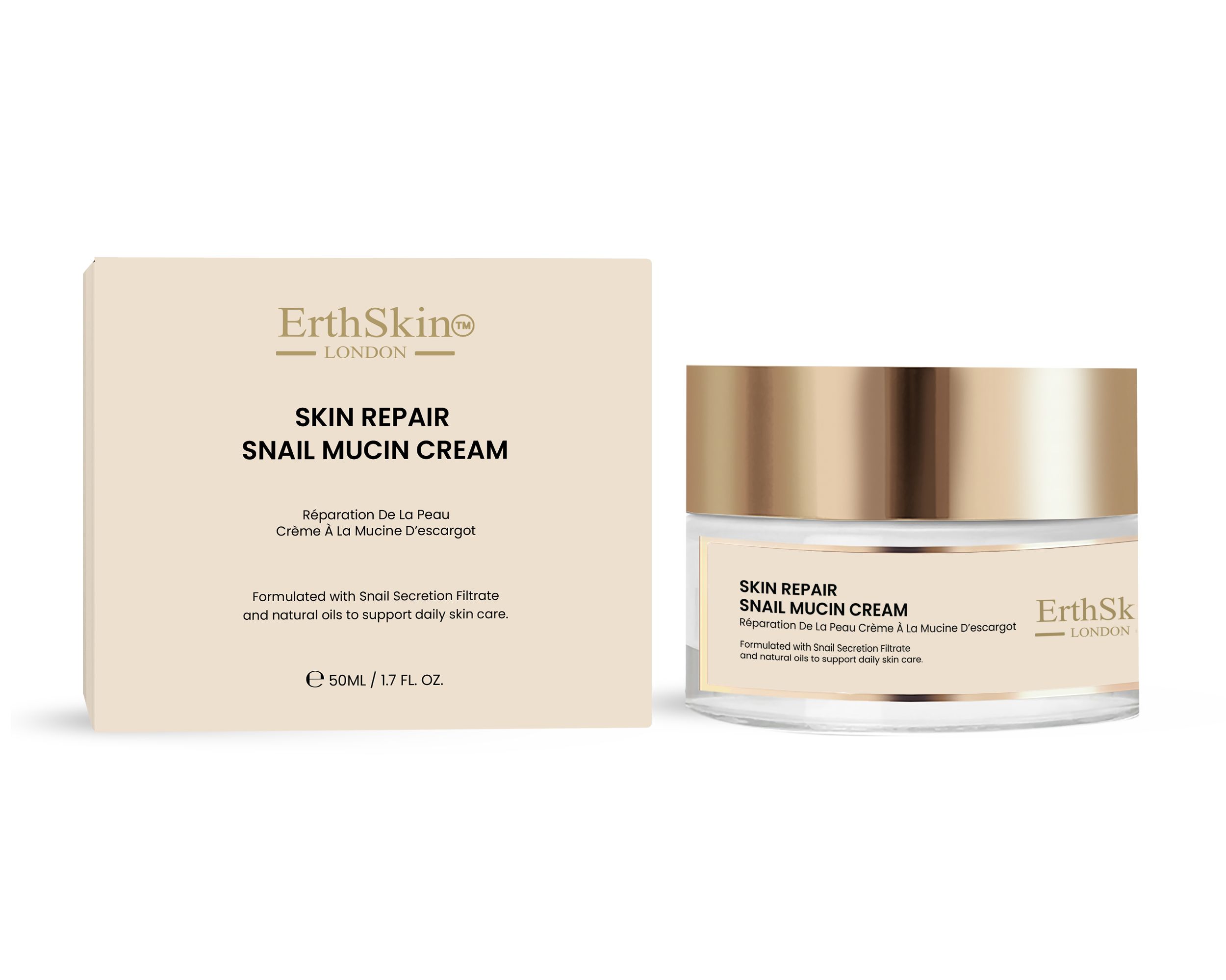 ErthSkin London Hautreparaturcreme mit Schneckenschleim 1 St