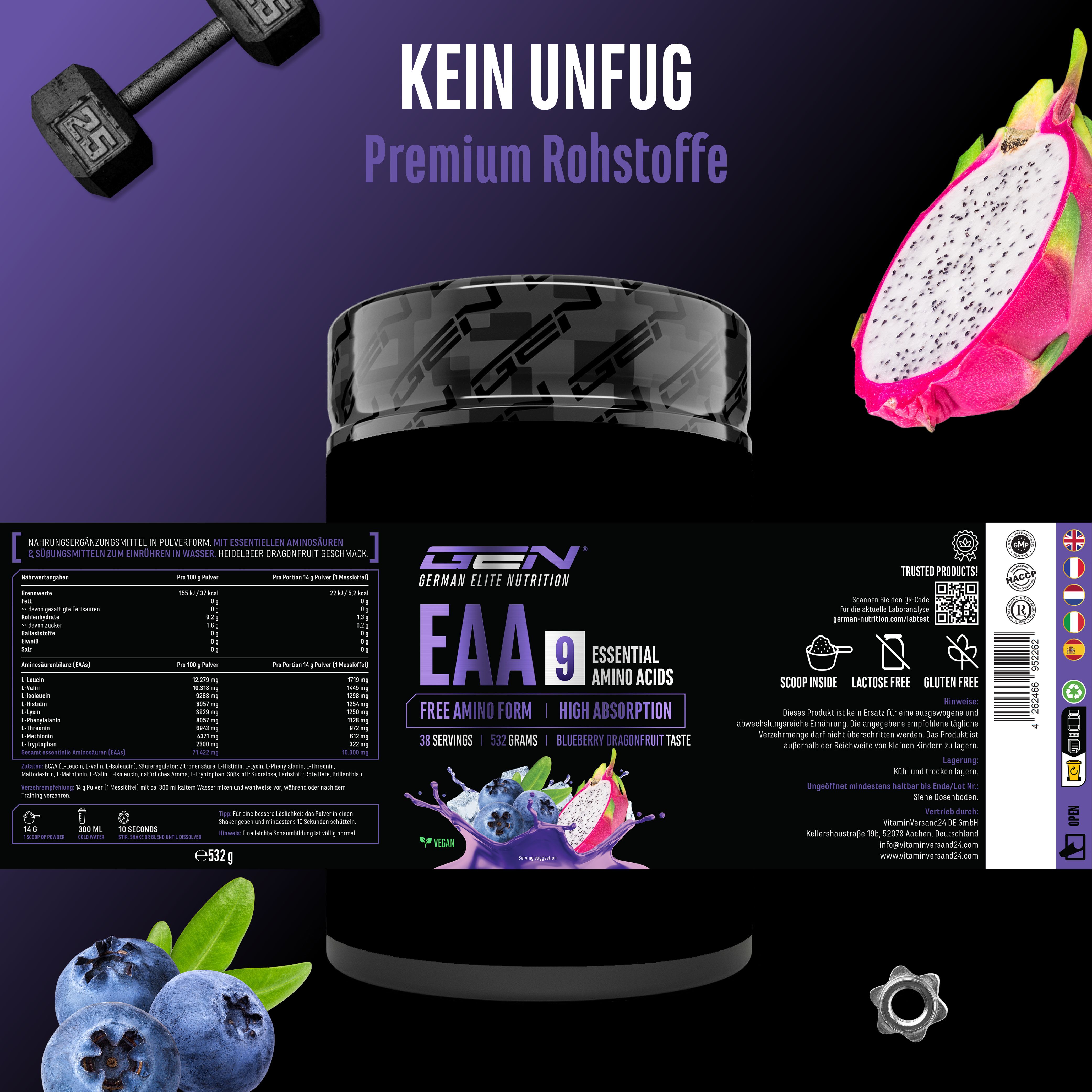 GEN EAA + Histidin 3.0 Pulver