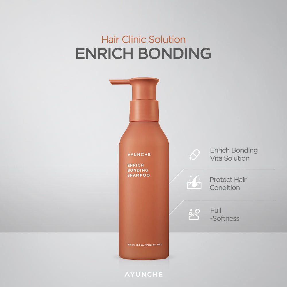 AYUNCHE Enrich Bonding Shampoo – Reparatur Shampoo für geschädigtes, brüchiges Haar