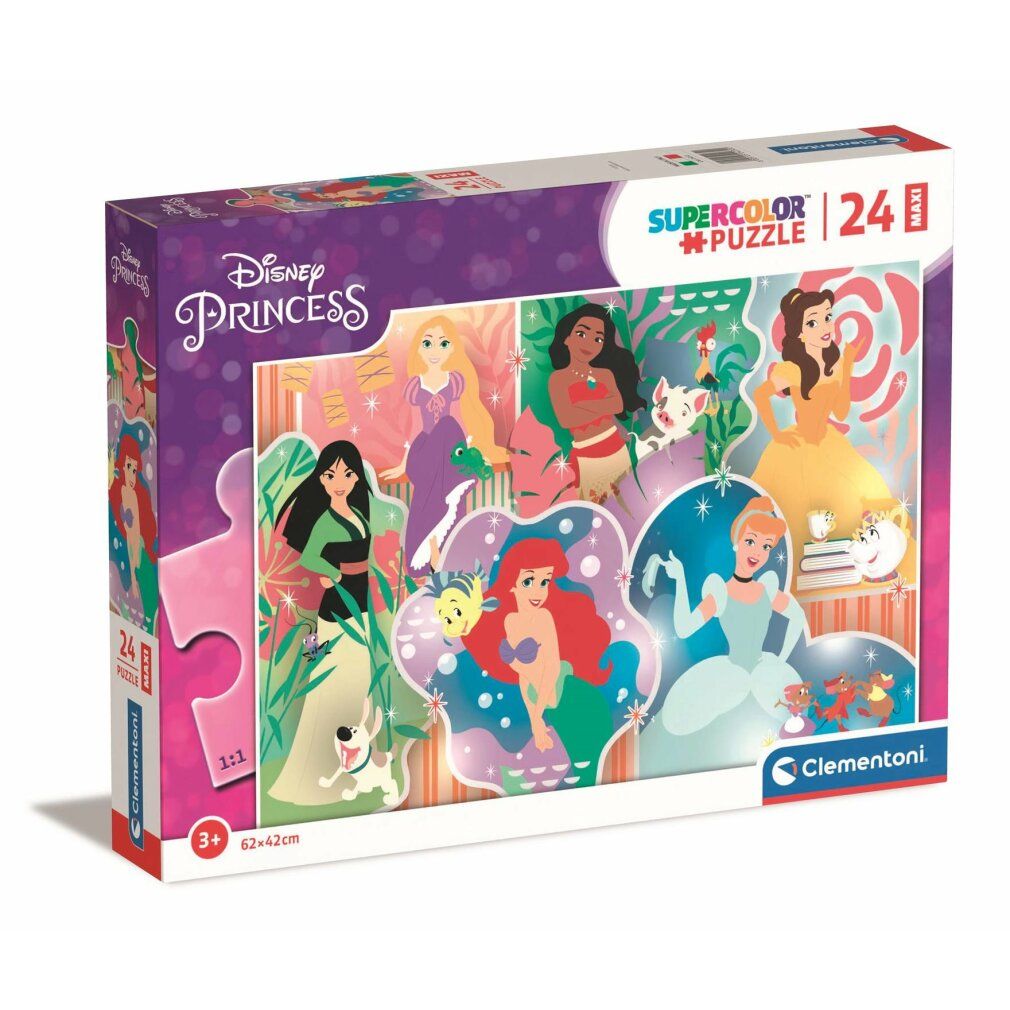 Clementoni Maxi-Puzzle Disney Princess, 24 Teile.
