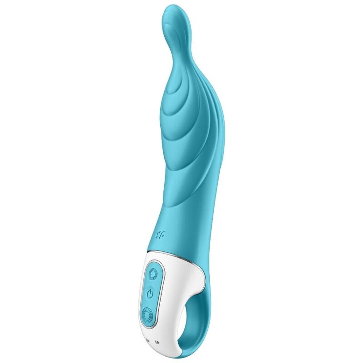 Produktmerkmale: Flexibler Spitze, 2 Motoren, Ringgriff, magnetischer Ladeanschluss, glatte Oberfläche.