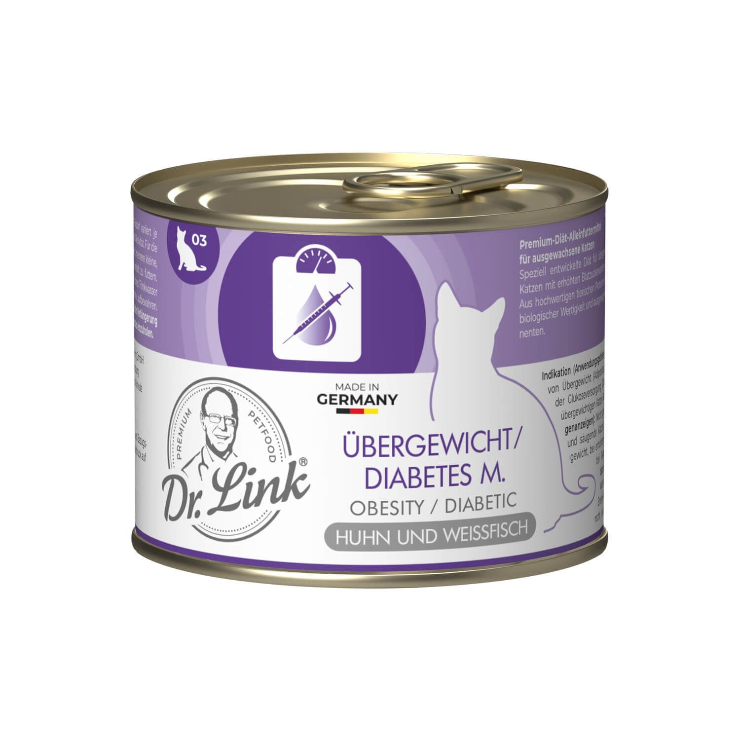 Dr. Link® SPEZIAL-DIÄT Übergewicht / Diabetes m. I Obesity / Diabetic Huhn und Weißfisch