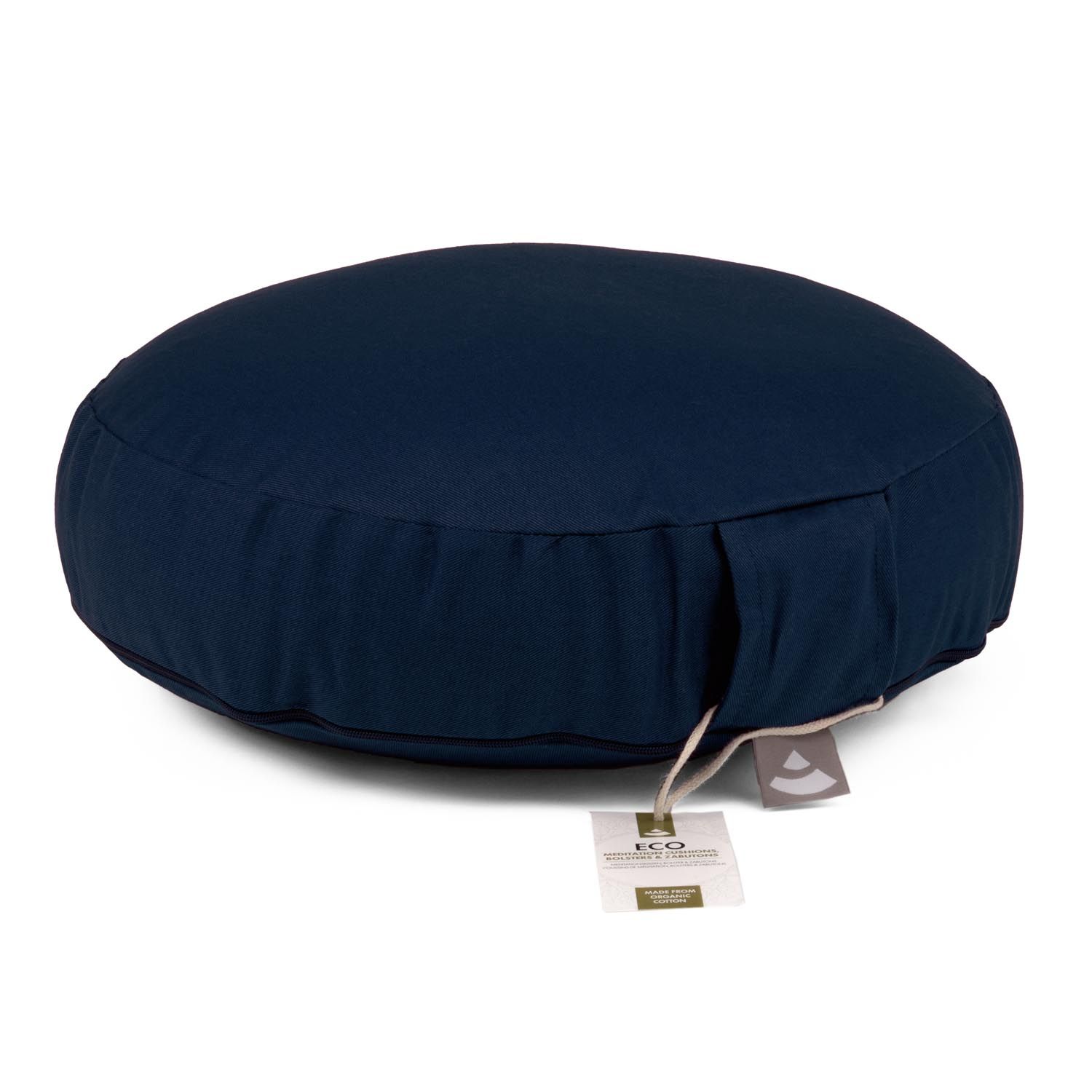 Meditationskissen RONDO ECO extra FLACH dunkelblau