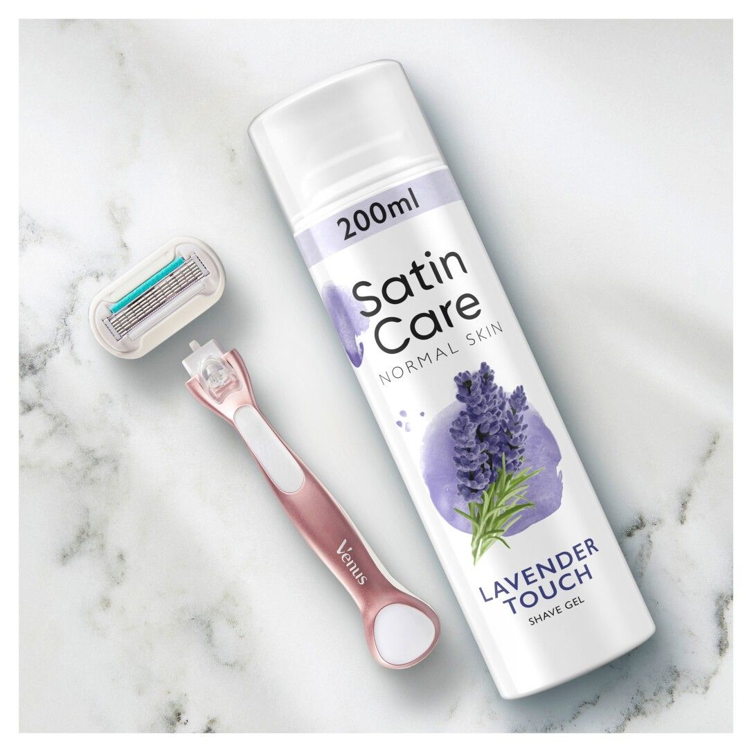 Gillette Satin Care Intimpflege Rasiergel Damen Gel Lavendel