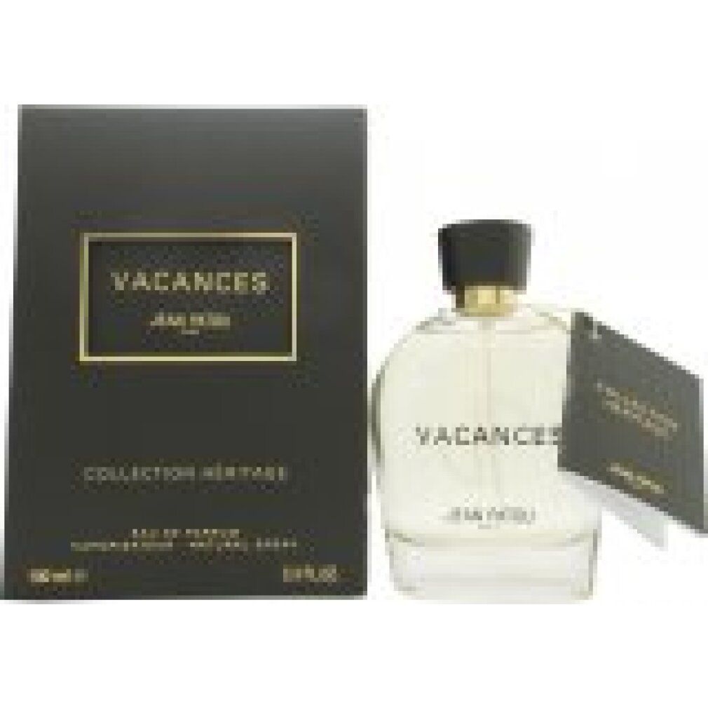 Parfümflakon mit Schachtel und Anhänger. Aufschrift "VACANCES" und "JEAN PATOU PARIS".