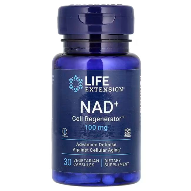 Life Extension NAD+ Cell Regenerator Kapseln, 100 mg, 30 vegetarische Kapseln.