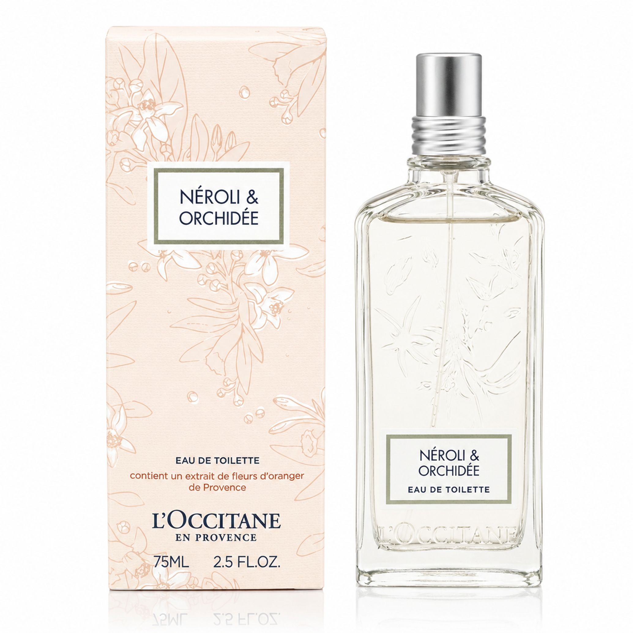 L'Occitane Neroli Orchidee Eau de Toilette Spray mit Schachtel. 75ml.