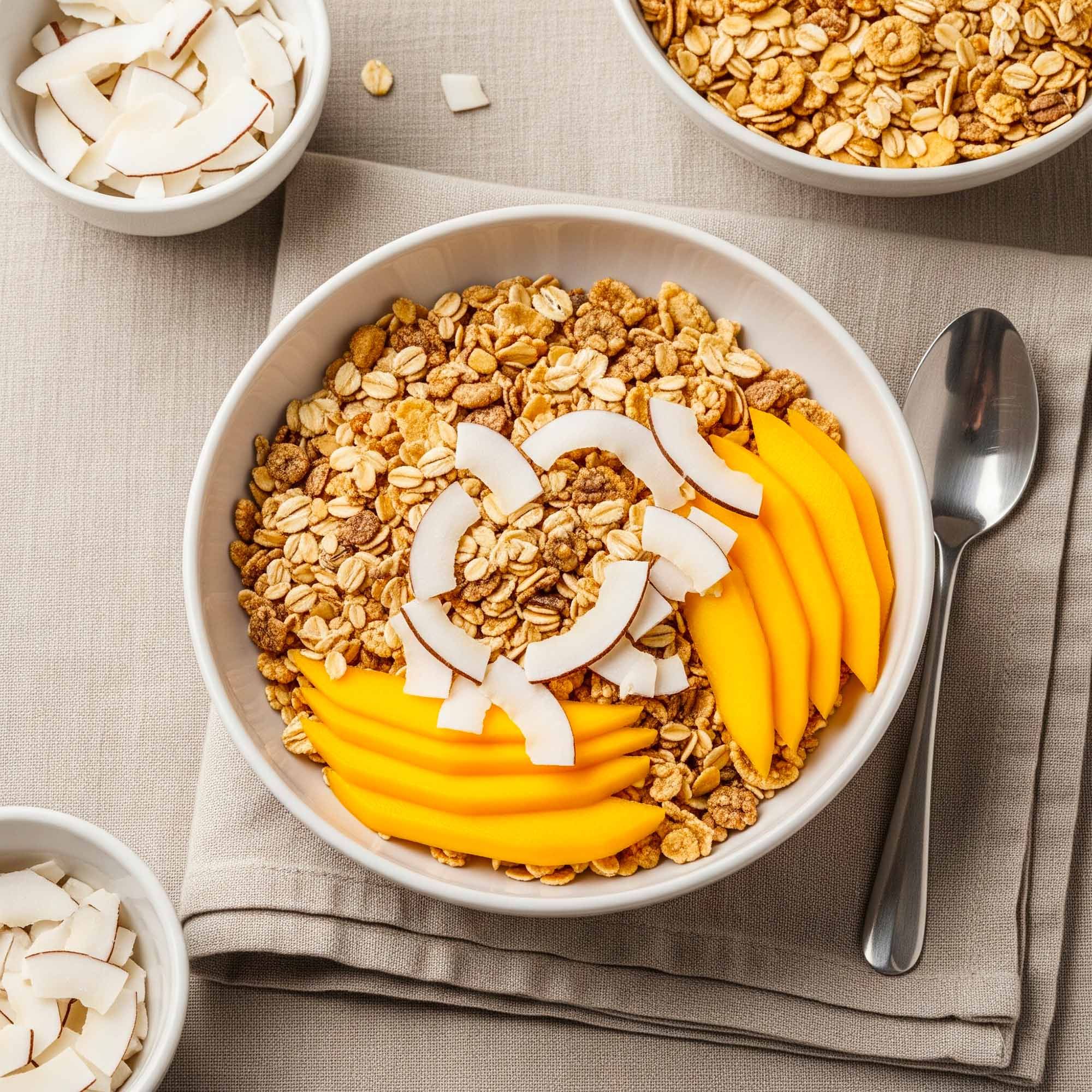 IoBoscoVivo Bio-Knuspermüsli Mango & Kokos, glutenfrei, ohne Zuckerzusatz
