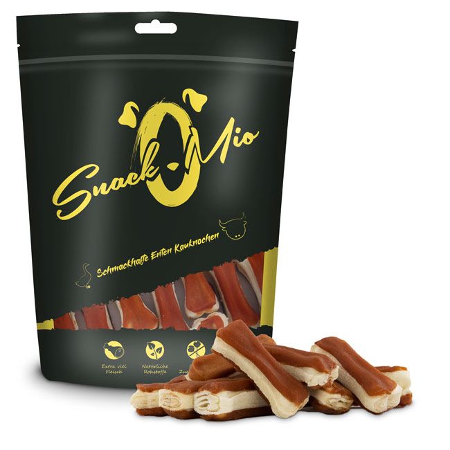 SnackOMio - Schmackhafte Kauknochen Ente