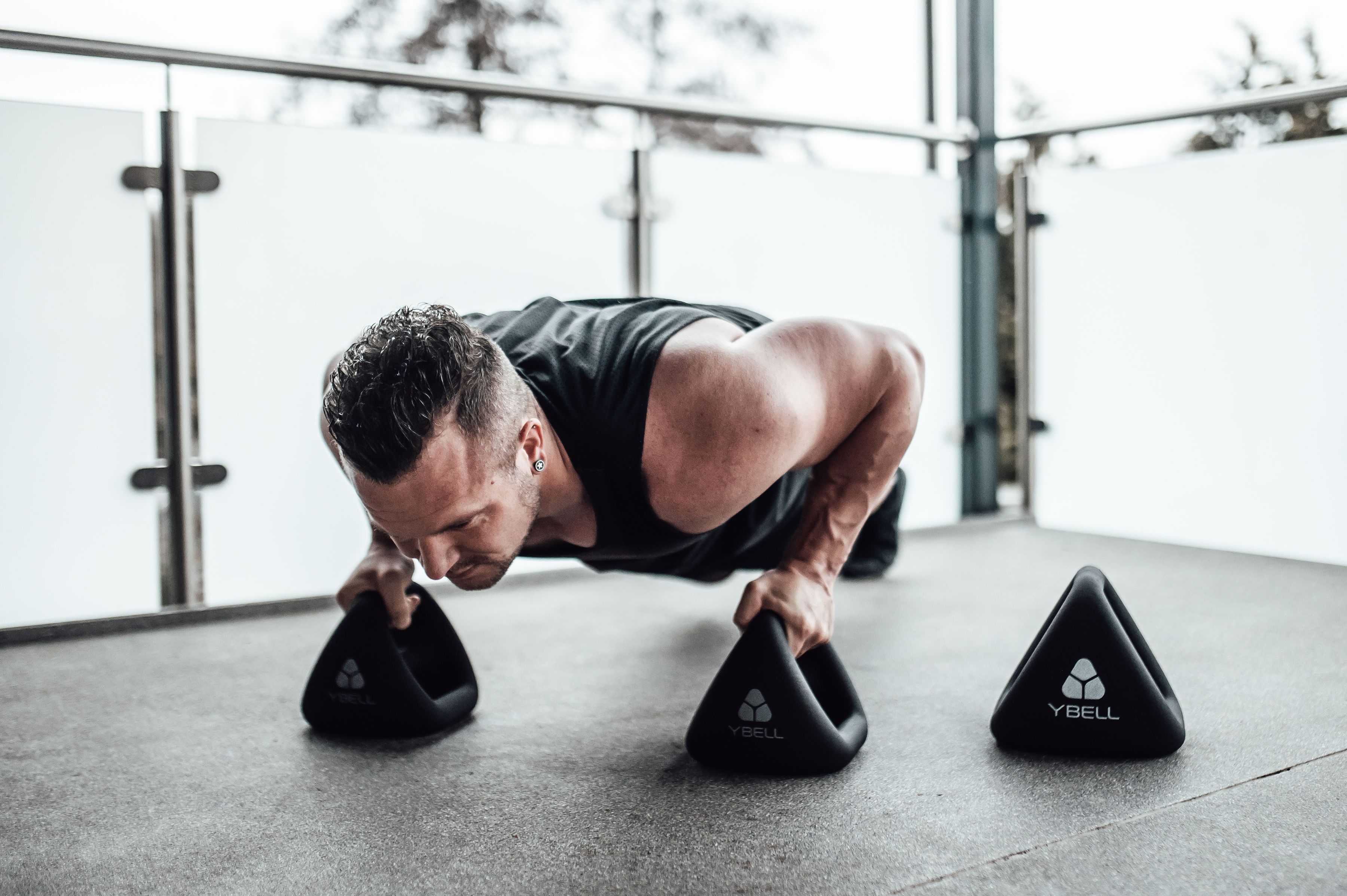 YBell Neo XL 12kg, Kettlebell, Kurzhantel, Medizinball und Push-Up Bar