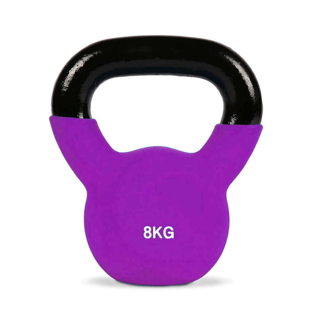 FFitness Kettlebell in Ghisa Rivestita in Neoprene Viola FF