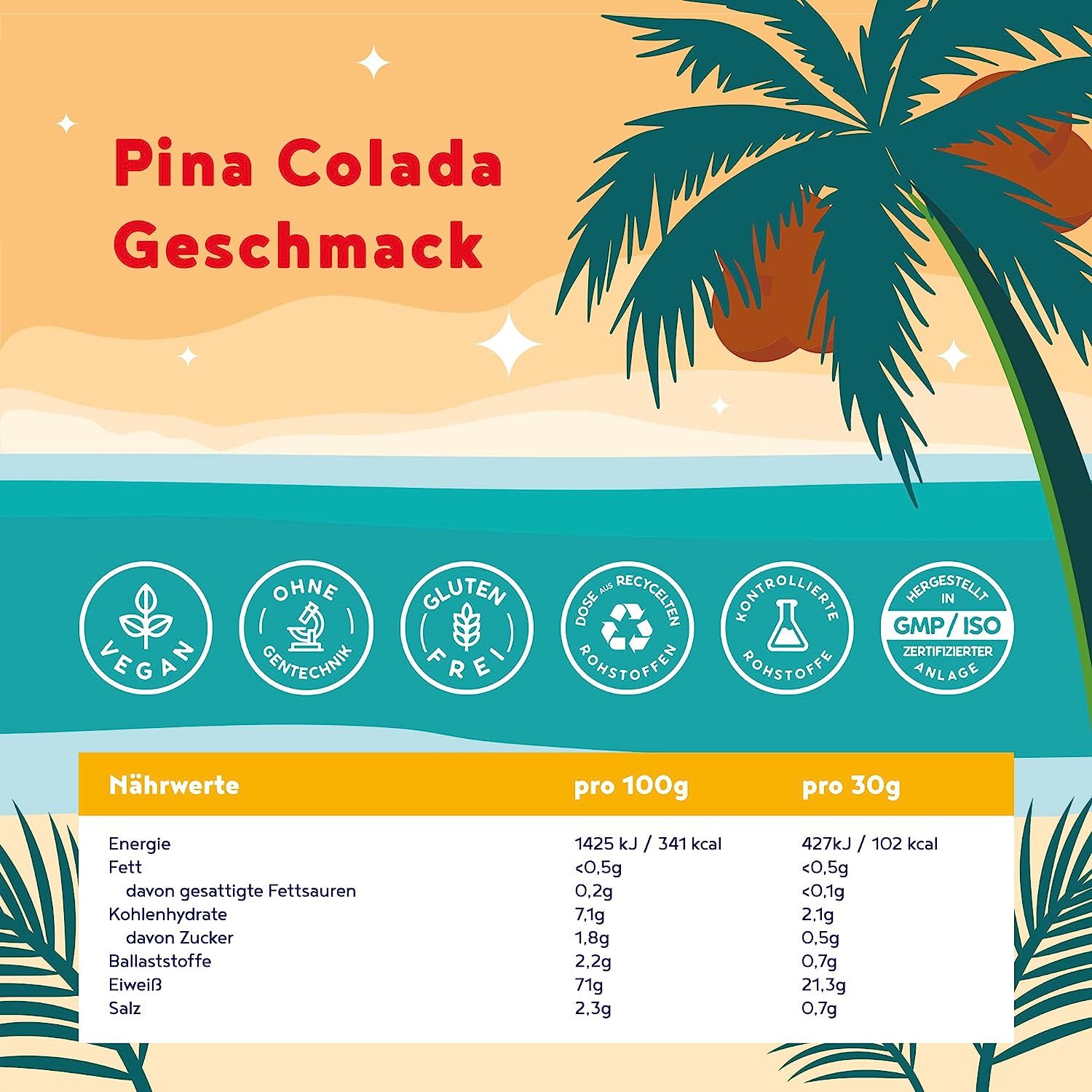 Vegan Muscle - Beach Body Tonic - Veganer Stoffwechsel Booster/Slim Shake