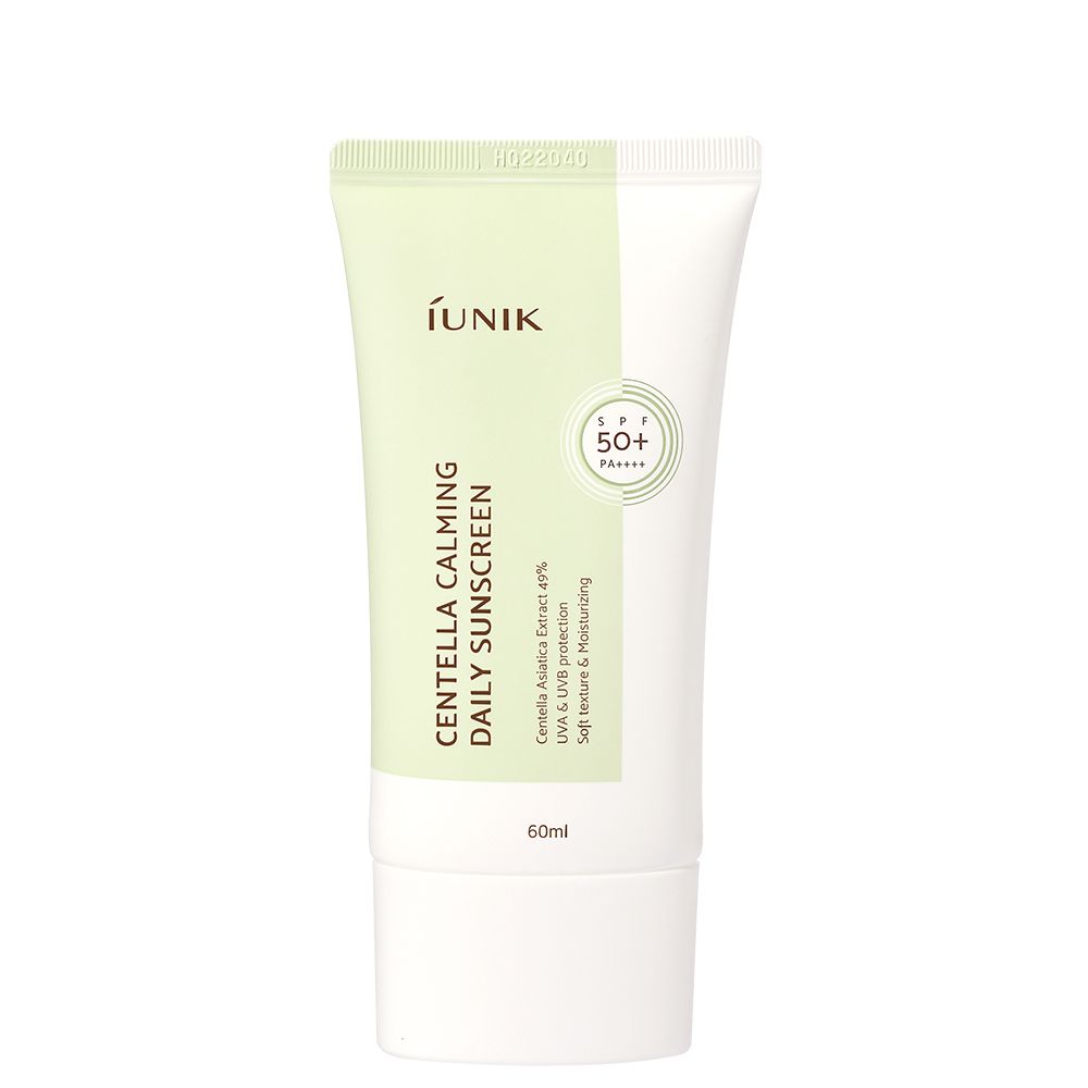 iUNIK Centella Calming Daily Sunscreen Tube mit SPF 50+ PA++++.