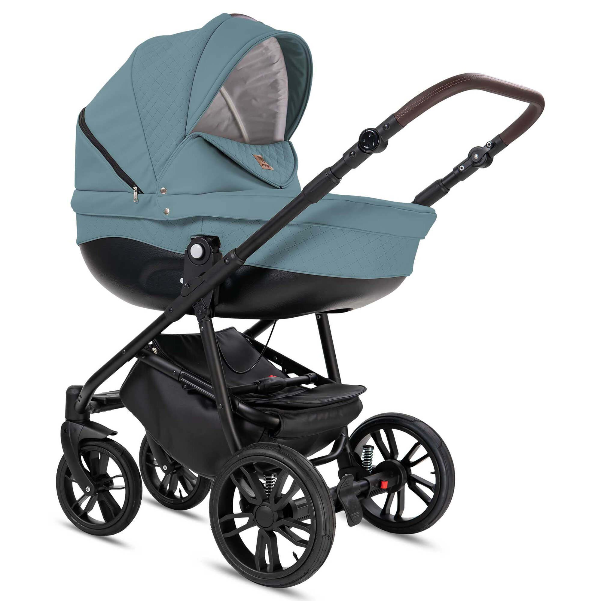 Friedrich Hugo Minigo Flow 2 in 1 Kombikinderwagen Luftreifen, Blue Grey