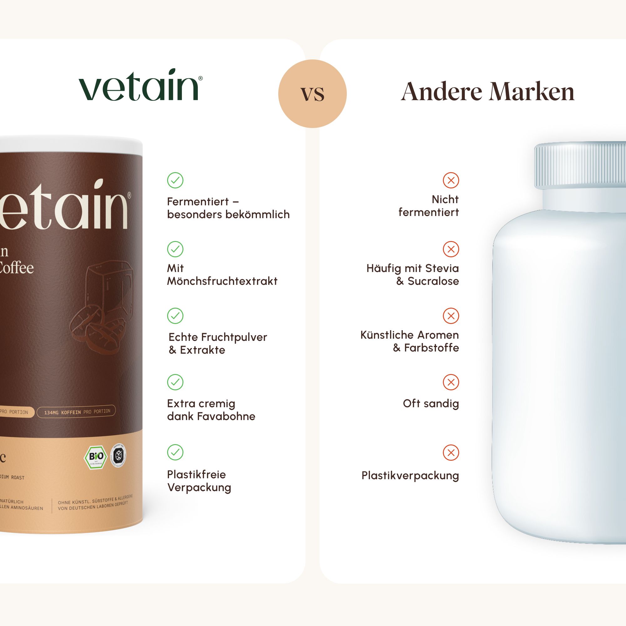 Vorteile der Fermentation von Vetain Vegan Protein.