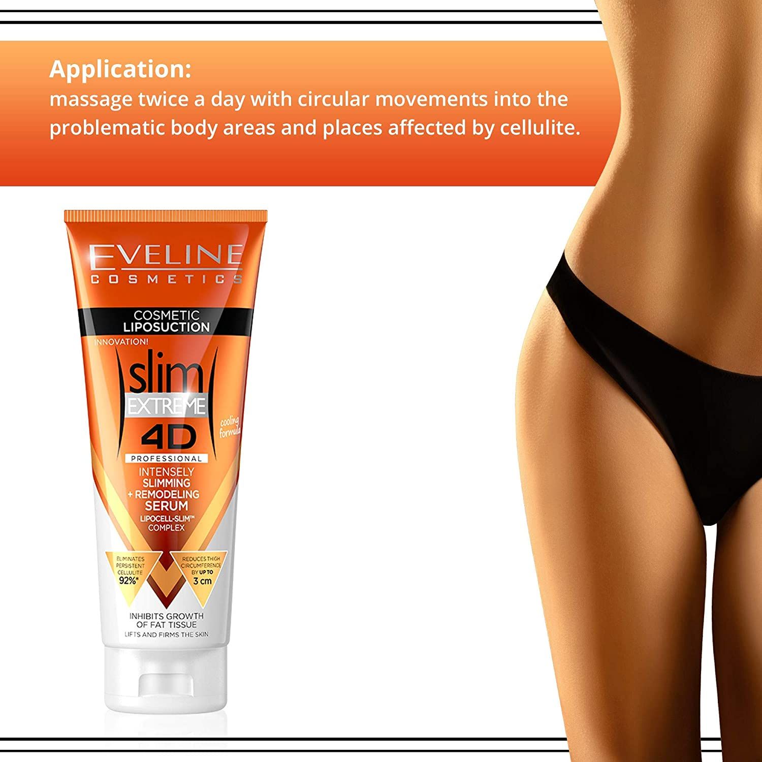 Eveline 4D slim extreme Liposuction Intensives Schlankheitsserum