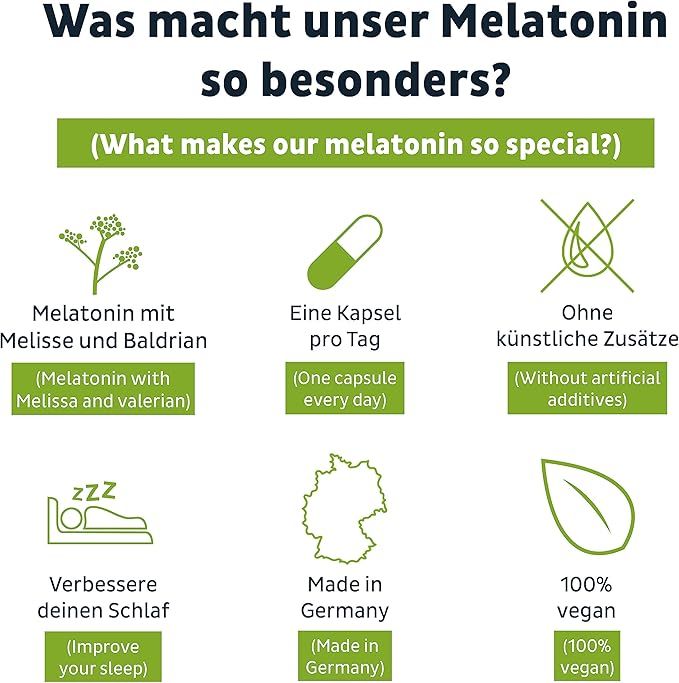 FAIRNATURAL Melatonin Kapseln Vegan