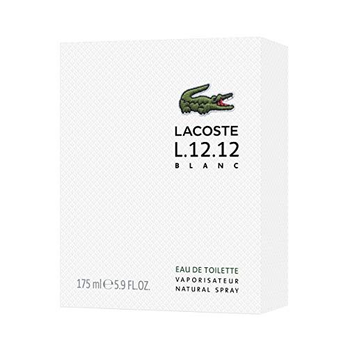 Lacoste L.12.12 Blanc Eau de Toilette Flakon und Verpackung.