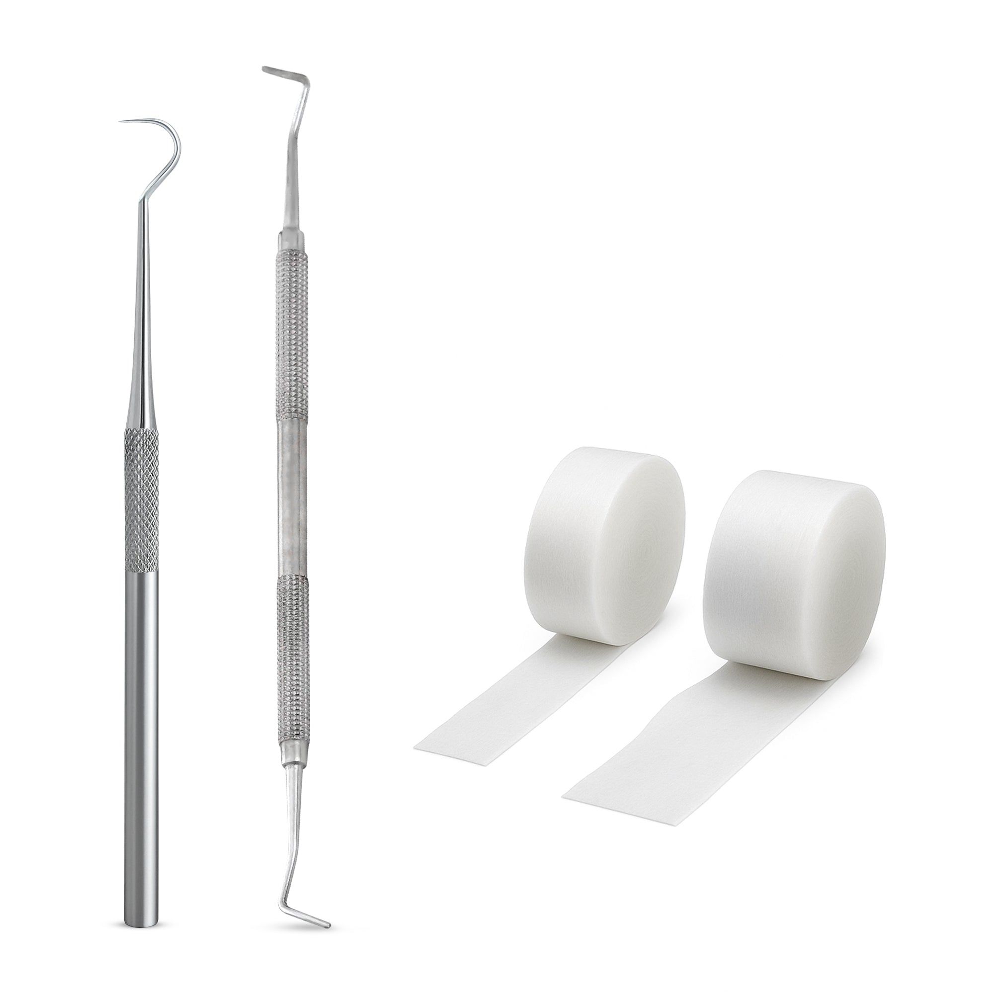 Excellent Tamponadensonde & Wattehaken Set 2-teilig Edelstahl