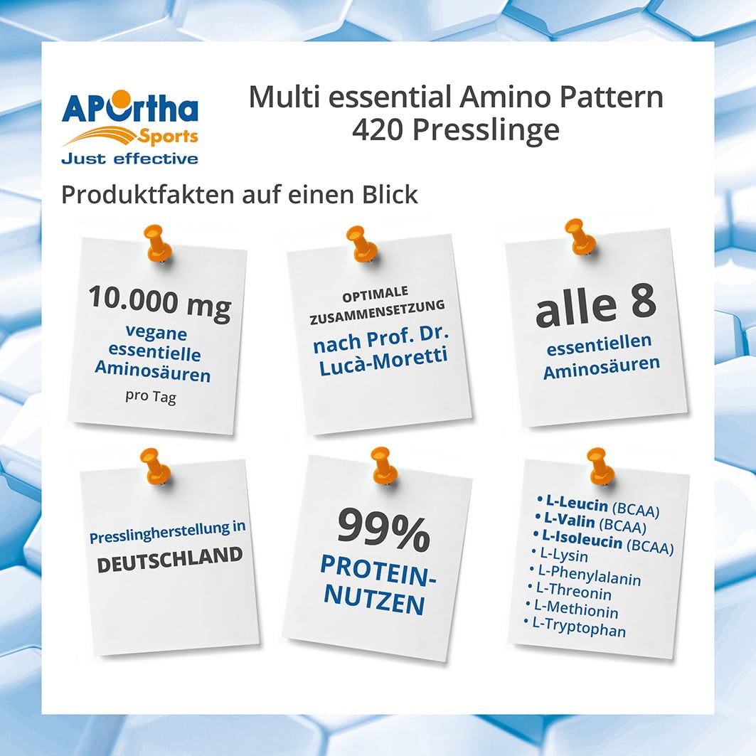 Aportha Sports Multi ess.Amino Pattern Presslinge 420 St Tabletten