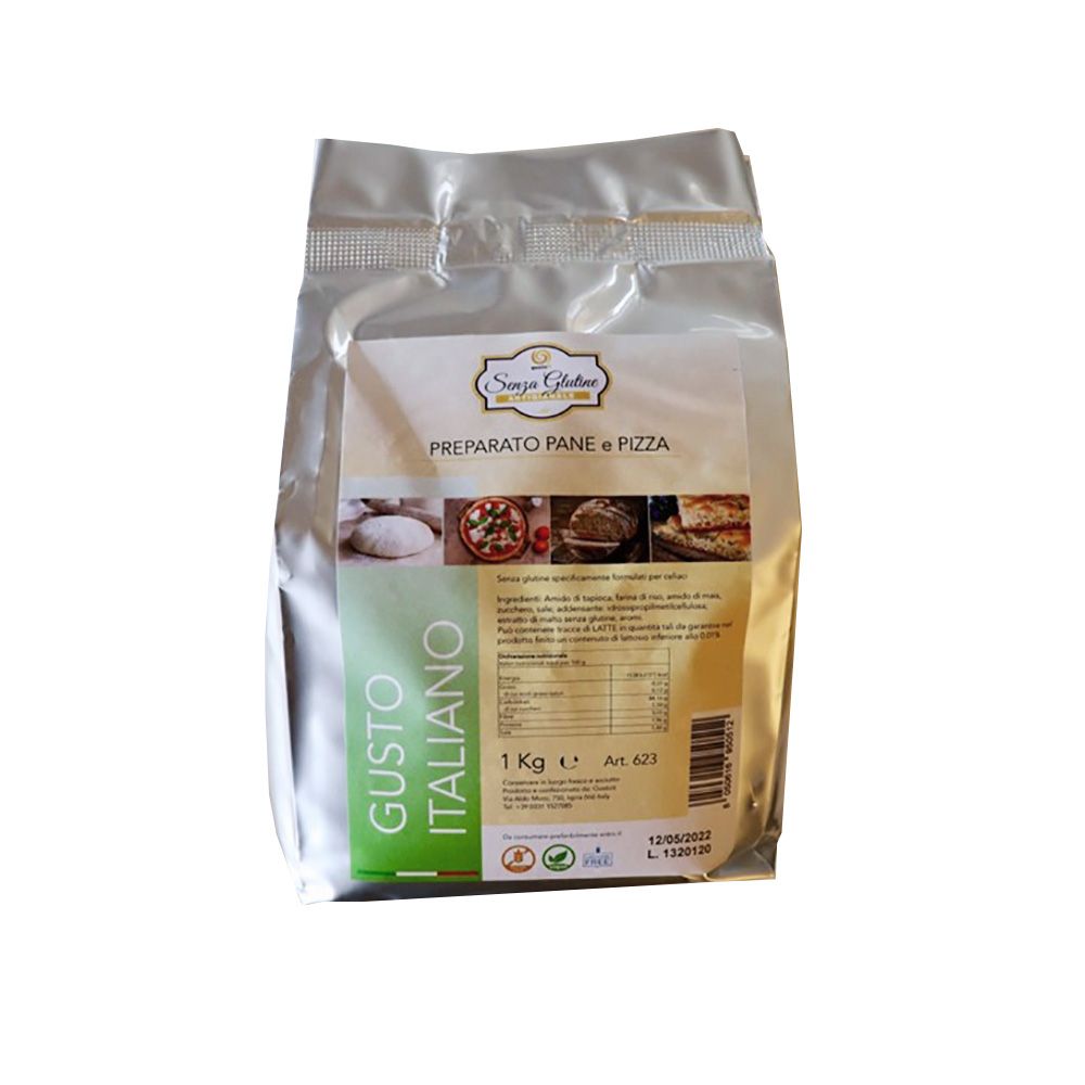 Preparato pane e pizza 1kg Senza Glutine - Gustoit