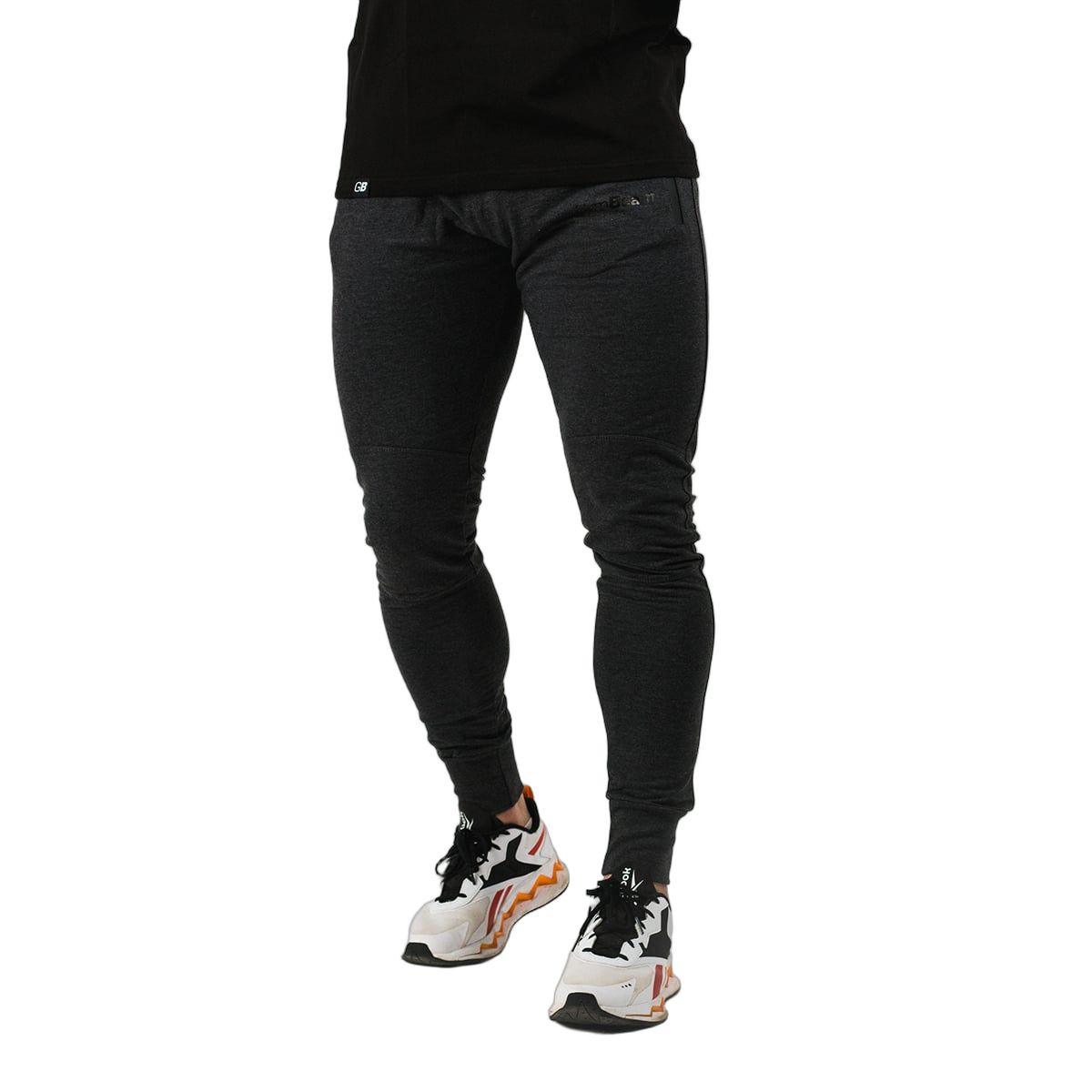 GymBeam Jogginghose Herren Slim mit Kordelzug und Taschen Grey 1 St