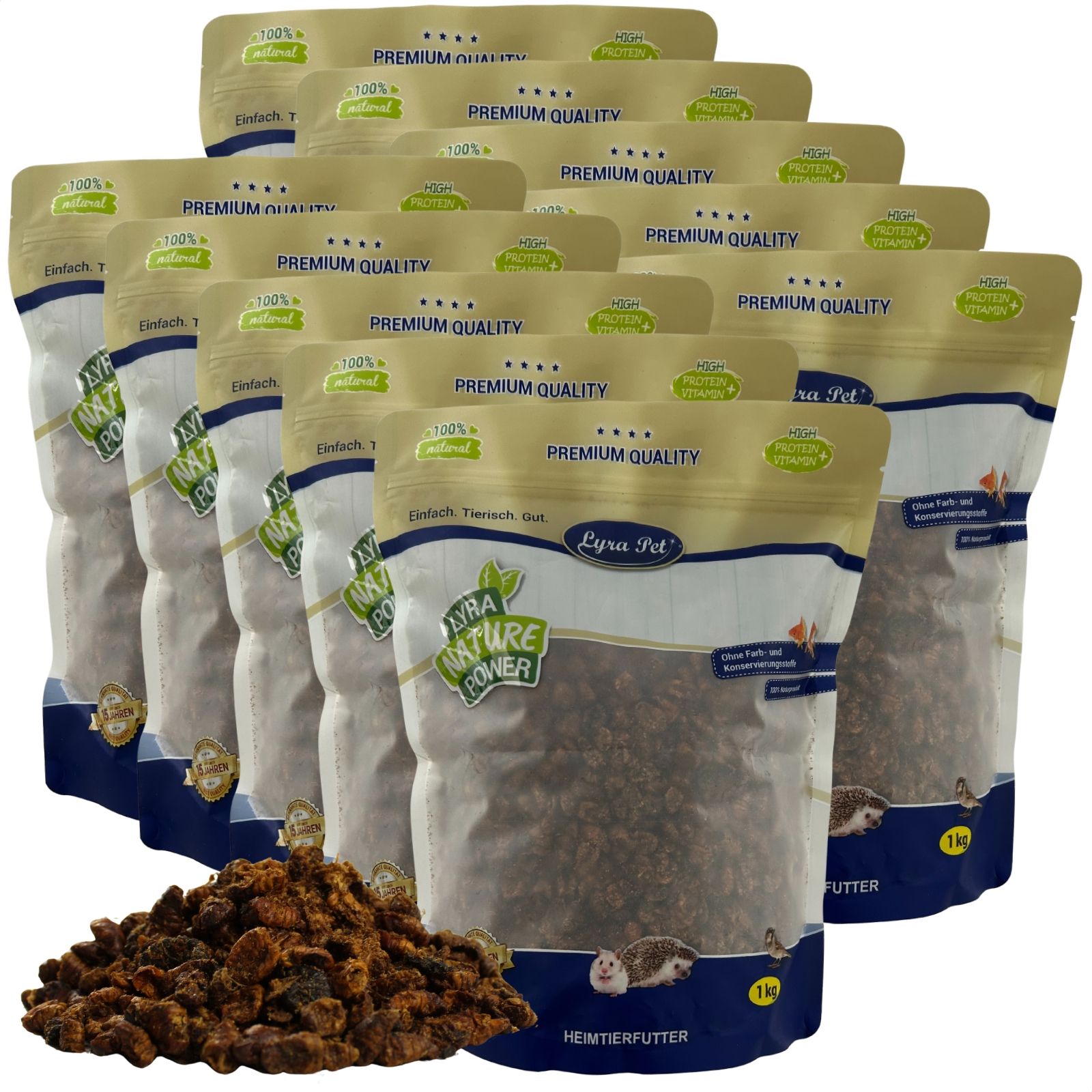 Lyra Pet® Seidenraupen getrocknet