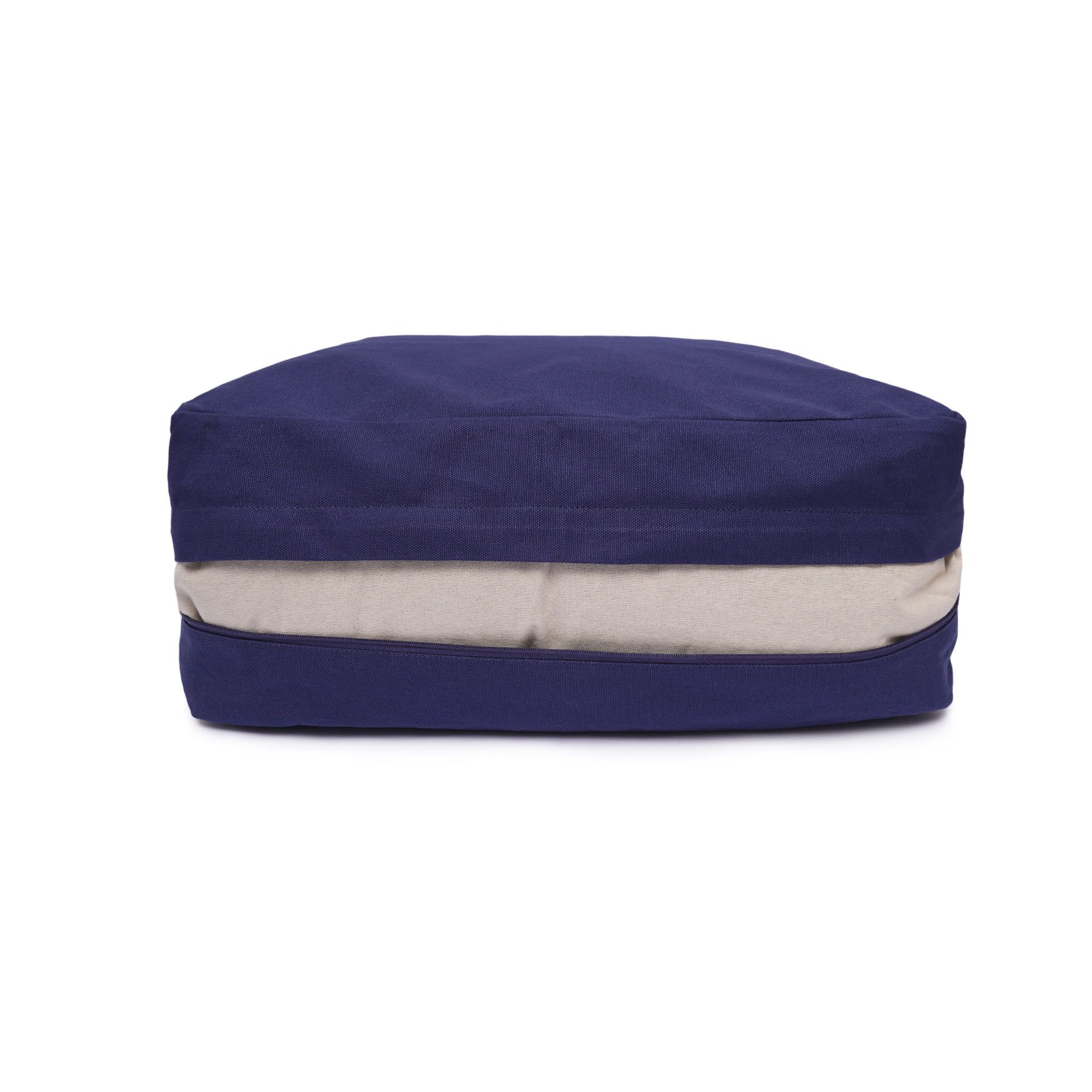 yogabox VIPASSANA Kissen XL - dunkelblau - 45 x 33 x 13,0 cm