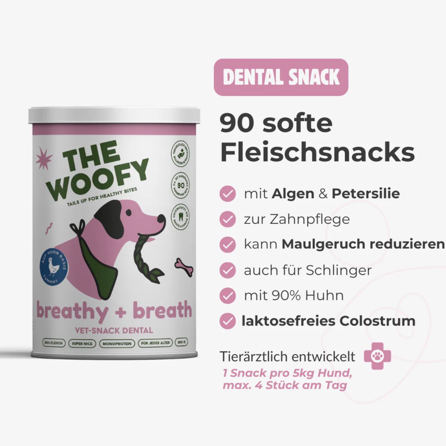 THE WOOFY Leckerli für Hunde zur Zahnpflege