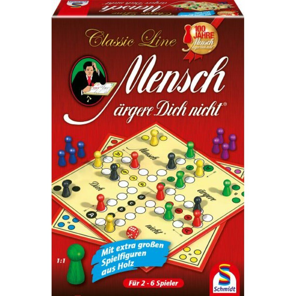 Schmidt Spiele Classic Line: Mensch ärgere dich nicht, gioco da tavolo