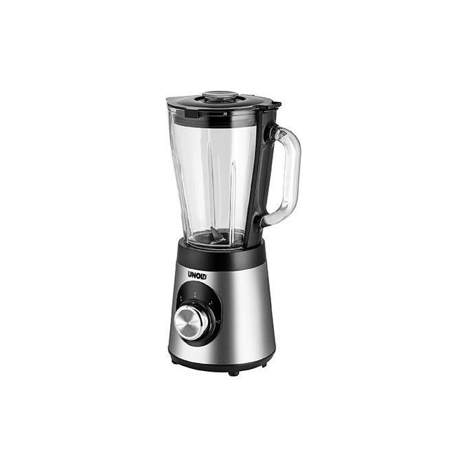 Unold Edel 1,5 L Frullatore da tavolo 500 W Nero, Acciaio inox, Trasparente