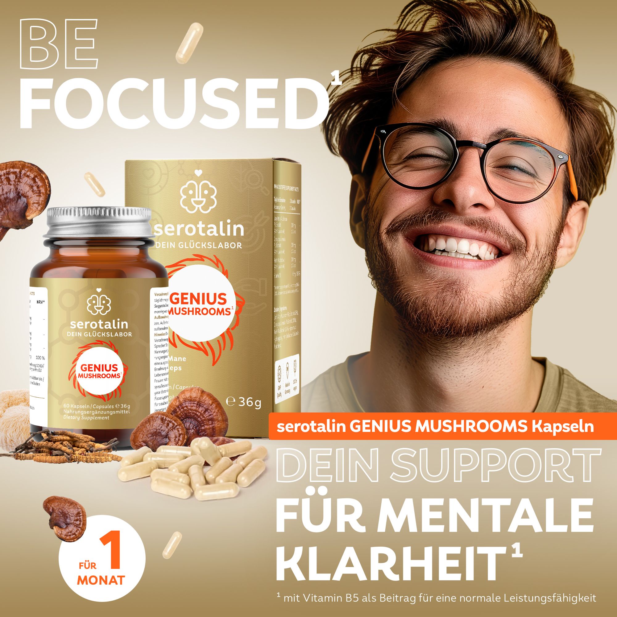 serotalin® Genius Mushrooms 60 St Kapseln