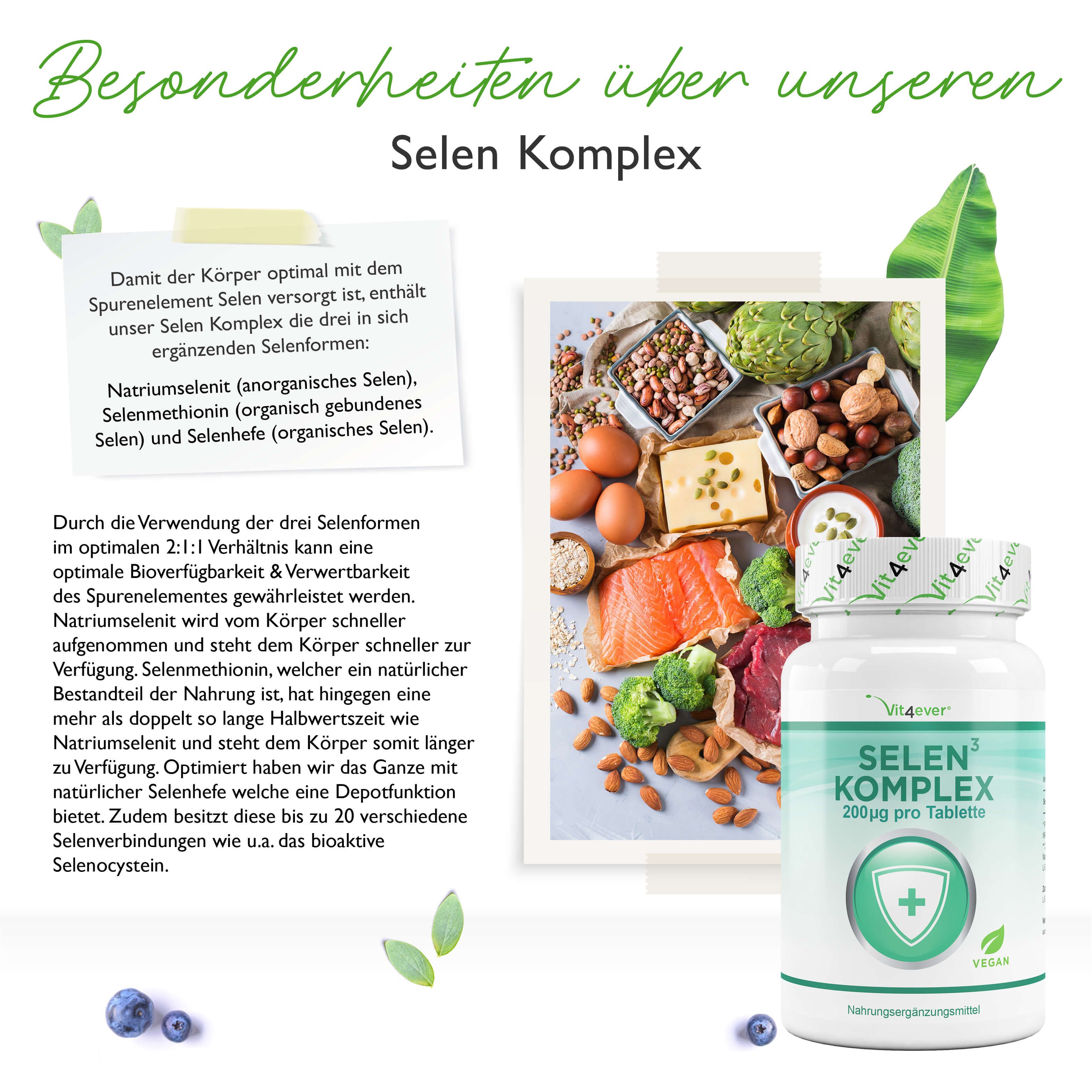 vit4ever Selen 3-fach Komplex 365 St Depot-Tabletten