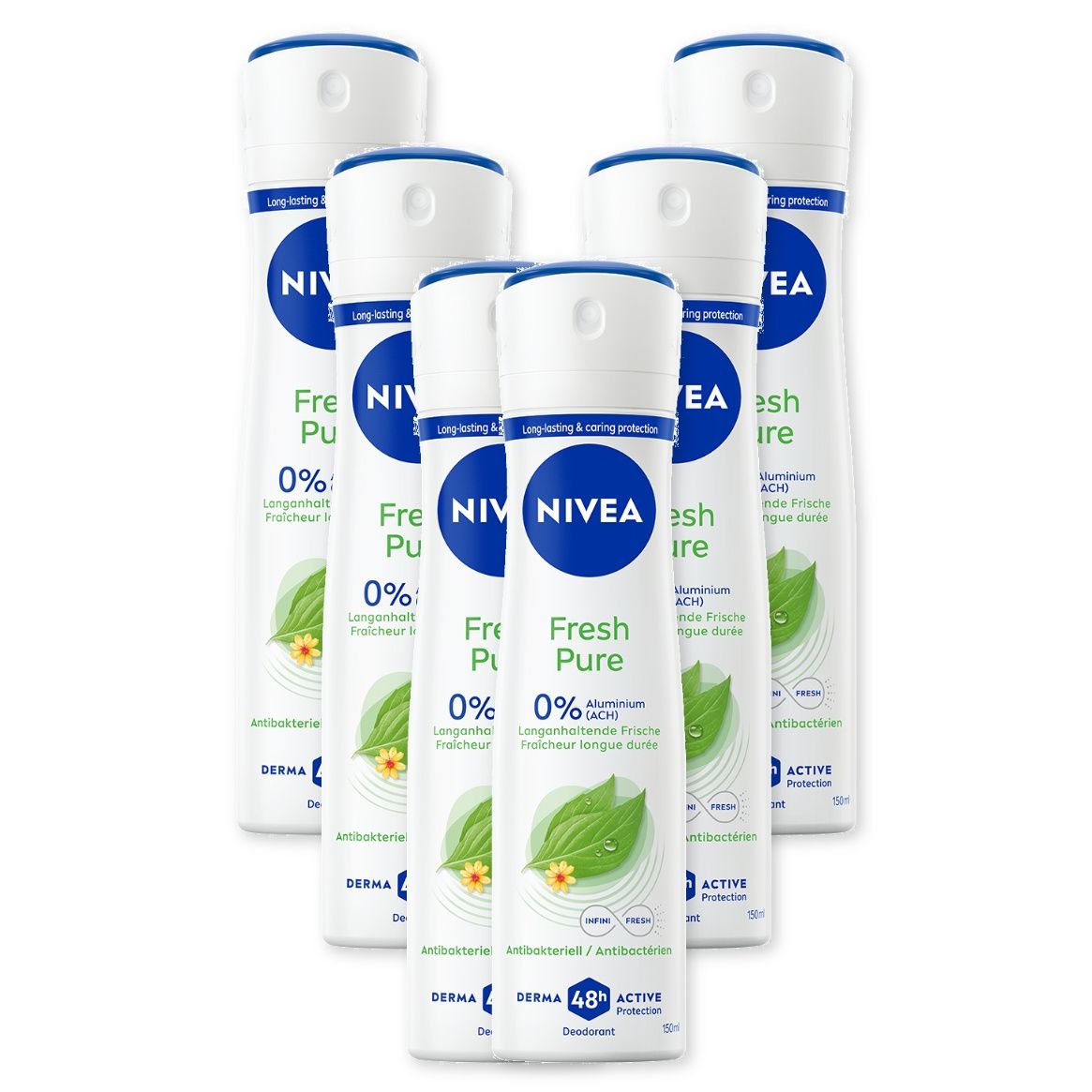 Nivea Deodorant Fresh Pure 6x150 ml