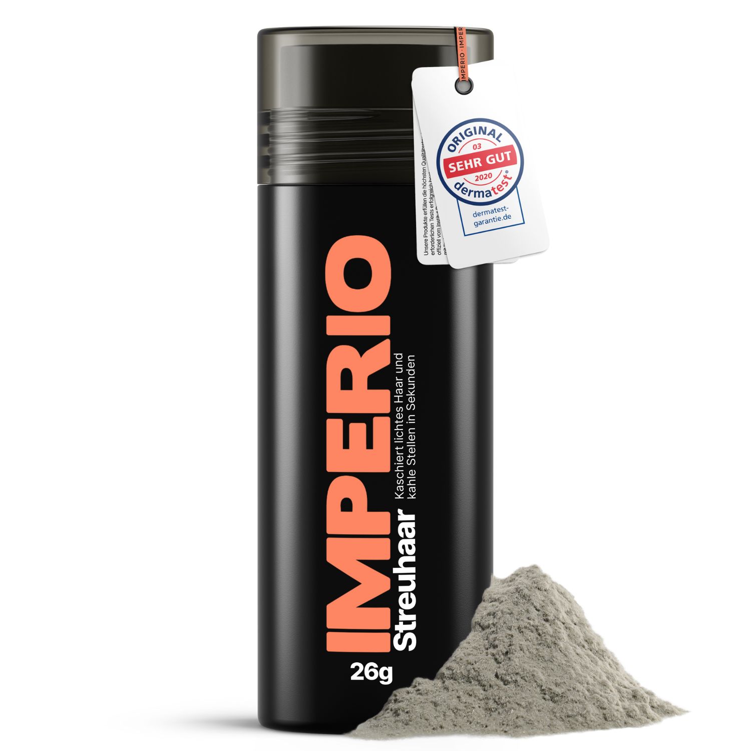 IMPERIO® Streuhaar zur Haarverdichtung - 100% Baumwolle, dermatologisch getestet