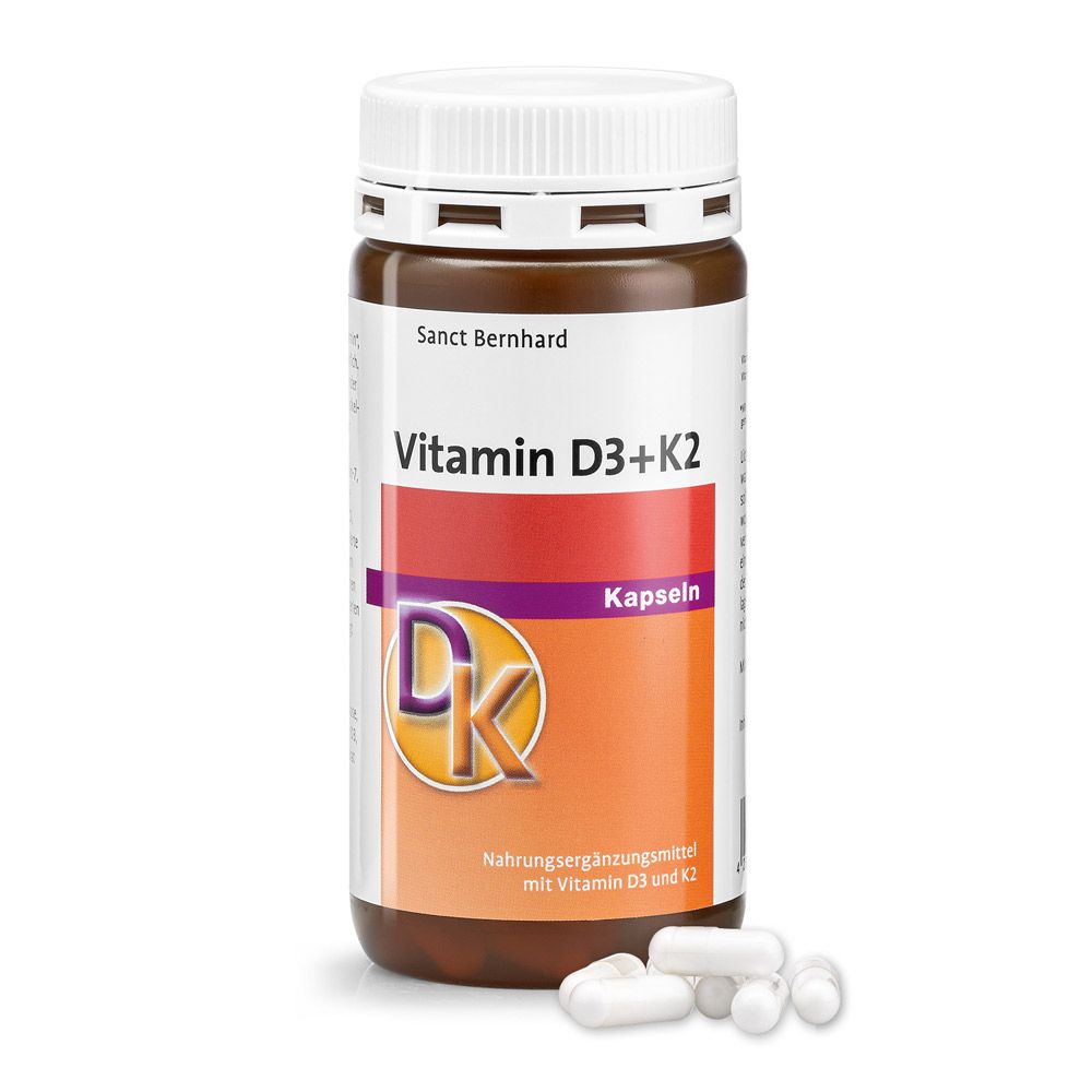 Sanct Bernhard Vitamin-D3+K2-Kapseln